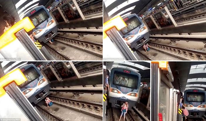 Wanita Hamil Nyaris Tewas Setelah Jatuh di Depan Kereta